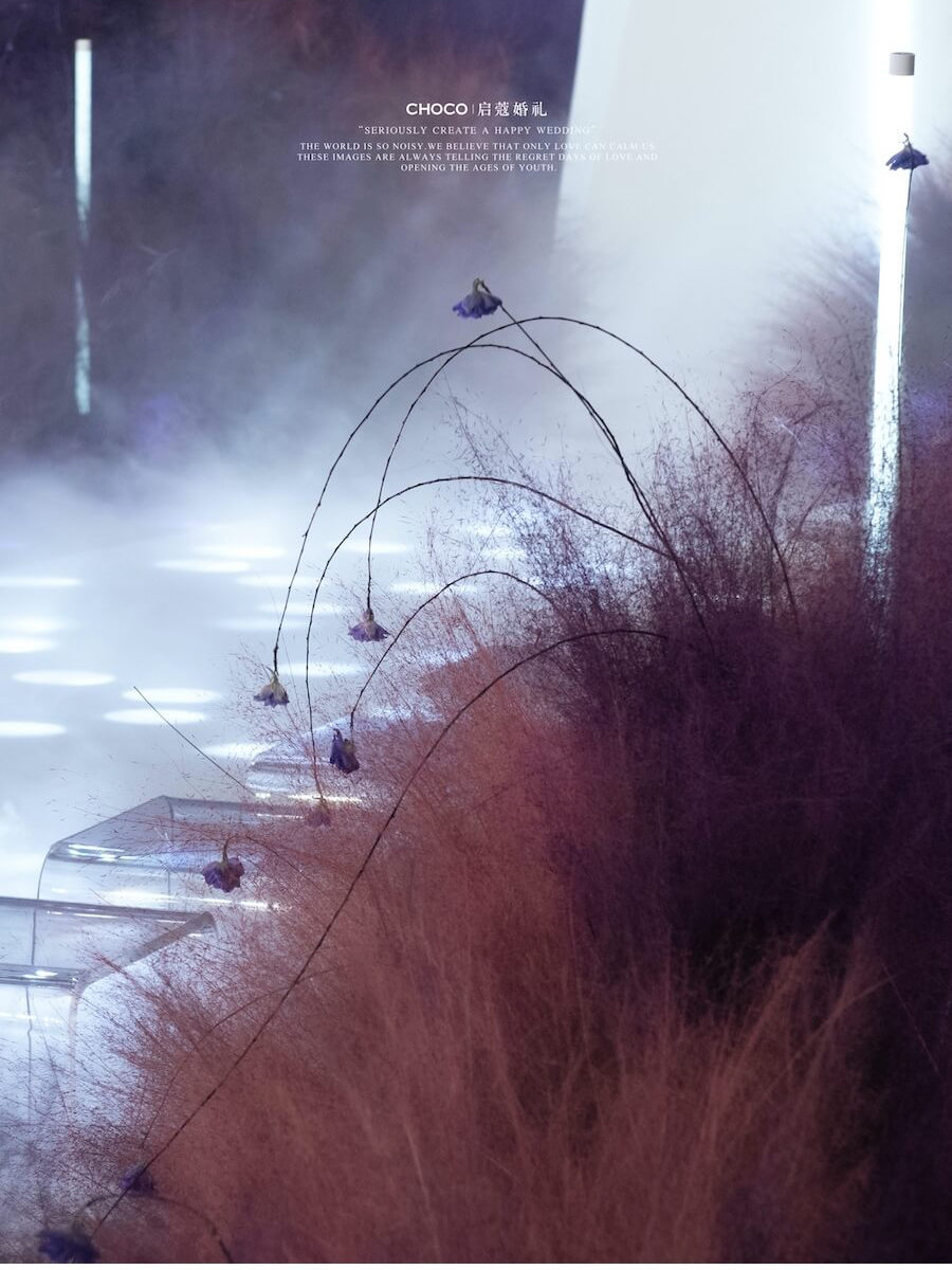 爱在罗马，意蕴悠长｜北京宝格丽酒店：魅夜紫芒草与极简意式高定室内婚礼