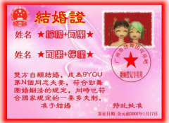 网络结婚证  网络结婚证是什么？
