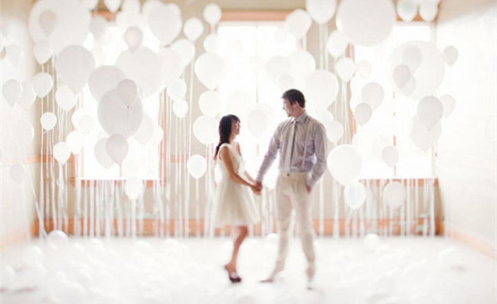 灵感: 婚纱照甜蜜小道具 – 梦幻气球